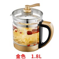 养生壶配件单壶的壶身单卖通用玻璃壶体养身裸壶带盖不要带底座壶|金色1.8L