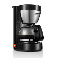 德国美式咖啡机家用小型全自动滴漏式煮咖啡壶一人用一体机办公室|沉稳黑色