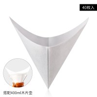 家用耐热透明玻璃分享壶v60手冲咖啡滴漏壶过滤杯器具|滤纸40枚/包