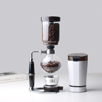 家用国货tca式虹吸咖啡壶机煮耐高温玻璃摩卡壶过滤咖啡手冲套装|5人份壶+电动磨豆机买一送“5”