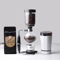 家用国货tca式虹吸咖啡壶机煮耐高温玻璃摩卡壶过滤咖啡手冲套装|5人份壶+电动磨豆机+咖啡豆买一送“5”
