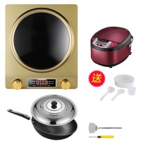 3500w电炒锅家用分体式电热电炒菜锅多功能蒸煮一体电火火锅|3500W-精铁锅套餐2+五升电饭煲