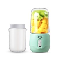 榨汁机便携式家用多功能电动水果小型迷你辅食学生炸果汁杯|升级款双杯(4叶刀)