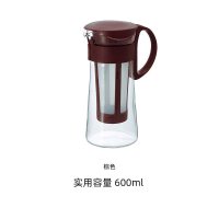 冷萃咖啡壶日本带过滤网玻璃泡茶壶冷水壶冷泡茶壶mcpn|咖啡色容量:600ml