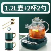 养生壶家用多功能煮茶器电热煮茶壶全自动全玻璃壶办公室小型mini|底座+1.2L玻璃壶+2杯2勺