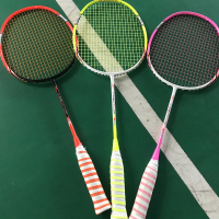 3-12岁轻质耐打短柄小孩单拍全碳素儿童羽毛球拍