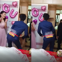 抖甩乒乓球游戏道具电臀达人结婚接亲整新郎搞怪年会表演盒子