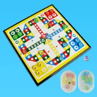 飞行棋磁性吸铁便携大号折叠五子棋象棋斗兽棋跳棋飞行棋儿童益智|中号28*28飞行棋(棋子收纳盒)