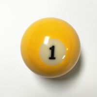 台球散球台球白球 台球子水晶母球黑8球子卖桌球子散卖单个|1号球（直径5.72CM）