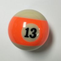 台球散球台球白球 台球子水晶母球黑8球子卖桌球子散卖单个|13号球(直径5.72CM)