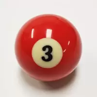 母球台球白球 小号母球黑8球子卖桌球子散卖单个台球子水晶配球|3号球（5.72CM）