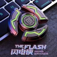 新款套装指尖陀螺发光全金属长时间持久旋转手指儿童小玩具