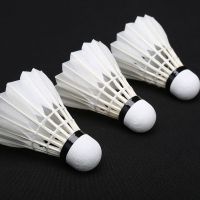 耐打羽毛球打不烂训练球比赛用球家庭室外娱乐羽毛球|家庭用6只装白色羽毛球