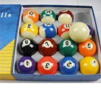 黑8台球子水晶球桌球子黑八16彩台球子康乐球国标球中式107台球|3A蓝盒小号水晶球5.25cm