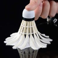 羽毛球12支装6个装耐打羽毛球白色黑色室外学习训练球|级耐打王[12装]