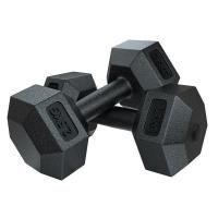 包胶哑铃男士健身 学生六角环保哑铃女一对 练臂肌家用运动器材