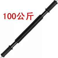 臂力器80公斤 110kg肌肉锻炼腕力器100kg扩胸器40千克臂力棒|黑色100公斤 更多