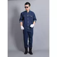 TMJ020 春秋牛仔工作服劳保服套装