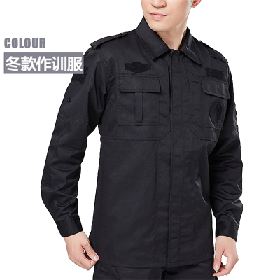 精品冬季执勤服含配件安保制服作训服物业保安套装