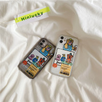 韩国ins彩色小动物适用12promaxx手机壳xr/max/iphone11/7p女8plus透明防摔se硅胶保护套