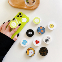 可爱笑脸爱心伸缩气囊支架手机通用型适用桌面支撑粘贴式小众