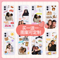 来图照片情侣图案定制手机壳适用iphone12x任意机型号