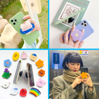 ins风可爱滴胶手机壳气囊支架桌面追剧便携伸缩折叠指环扣定制