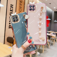 opporeno4se手机壳peam00全包5g版opop可背带斜跨reno4es硅胶套oppo女士镶钻reno4se薄