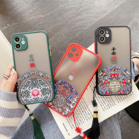 中国风吉祥如意适用11promaxx手机壳xr/max/iphone11男女8plus新年款薄透明se全包防摔镜头保护套