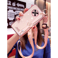 mate40手机壳防摔腕带支架mate40pro硅胶奢华mete40e斜跨挂绳软壳全包镜头保护套同款女网红潮m40e