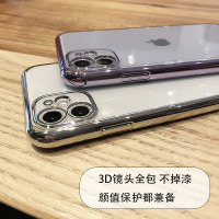适用11手机壳网红x镜头保护壳透明防摔软iphone12手机套全包