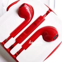 红色手机耳机大红6s耳塞线控耳麦红耳机