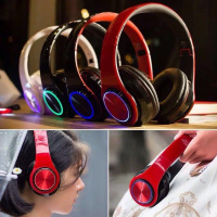 耳机头戴式蓝牙无线女可折叠插线两用降噪音手机吃鸡专用个性潮流