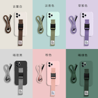 显白新色iphone12手机壳液态硅胶ins风纯色尼龙潮挂绳12pro保护套腕带斜挎二合一背包式12promax情侣支架