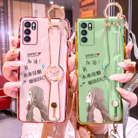reno6pro手机壳女reno6保护套镜头全包防摔网红ins腕带斜跨挂绳reno6pro+网红同款女新款可爱创意
