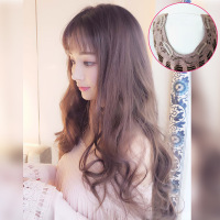 假发女一片式U型接发假发片长卷发半头套高温丝假发|浅棕（内扣直发）60CM