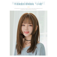 假发女切气质长直发一片式头顶补发片汉服古风假发片|(长款)巧克力色