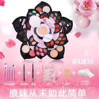 钻石星空彩妆盒新手套装化妆品套装旋转彩装盘眼影盘|[顺丰]粉大梅花(送10件赠品)