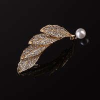 短头发盘发后脑勺半扎发顶夹优雅简约水钻弹簧一字夹发饰