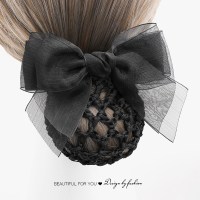 头花女职业盘发上班甜美清新护士发网空乘盘头发网兜网套