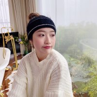 春夏月子头巾束发带产妇针织宽边额头保暖头带产后防风寒头套头饰