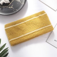 春夏月子头巾束发带产妇针织宽边额头保暖头带产后防风寒头套头饰