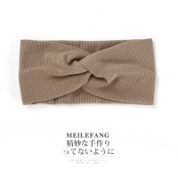 春夏月子头巾束发带产妇针织宽边额头保暖头带产后防风寒头套头饰