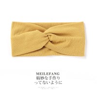 春夏月子头巾束发带产妇针织宽边额头保暖头带产后防风寒头套头饰