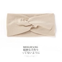 春夏月子头巾束发带产妇针织宽边额头保暖头带产后防风寒头套头饰