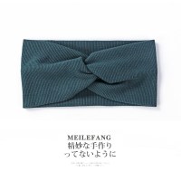 春夏月子头巾束发带产妇针织宽边额头保暖头带产后防风寒头套头饰