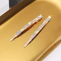 jennie同款发夹一字夹边夹水钻刘海卡子少女发卡夹子头饰