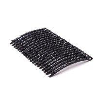 盘发黑钻一字夹发夹饰品边夹刘海小卡子夹子黑色镶钻头饰发卡