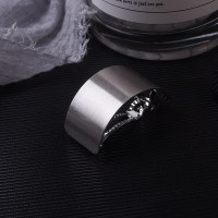 东大门哑光拉丝雾面光泽金属几何弧形弹簧夹马尾扣发卡子头饰