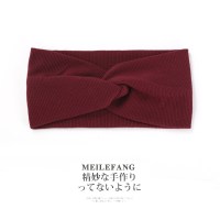 春夏月子头巾束发带产妇针织宽边额头保暖头带产后防风寒头套头饰